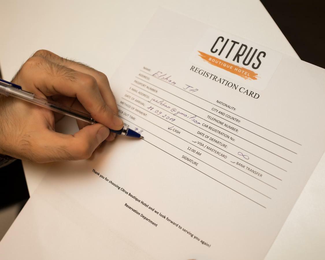 Citrus Boutique Hotel Баку Екстер'єр фото